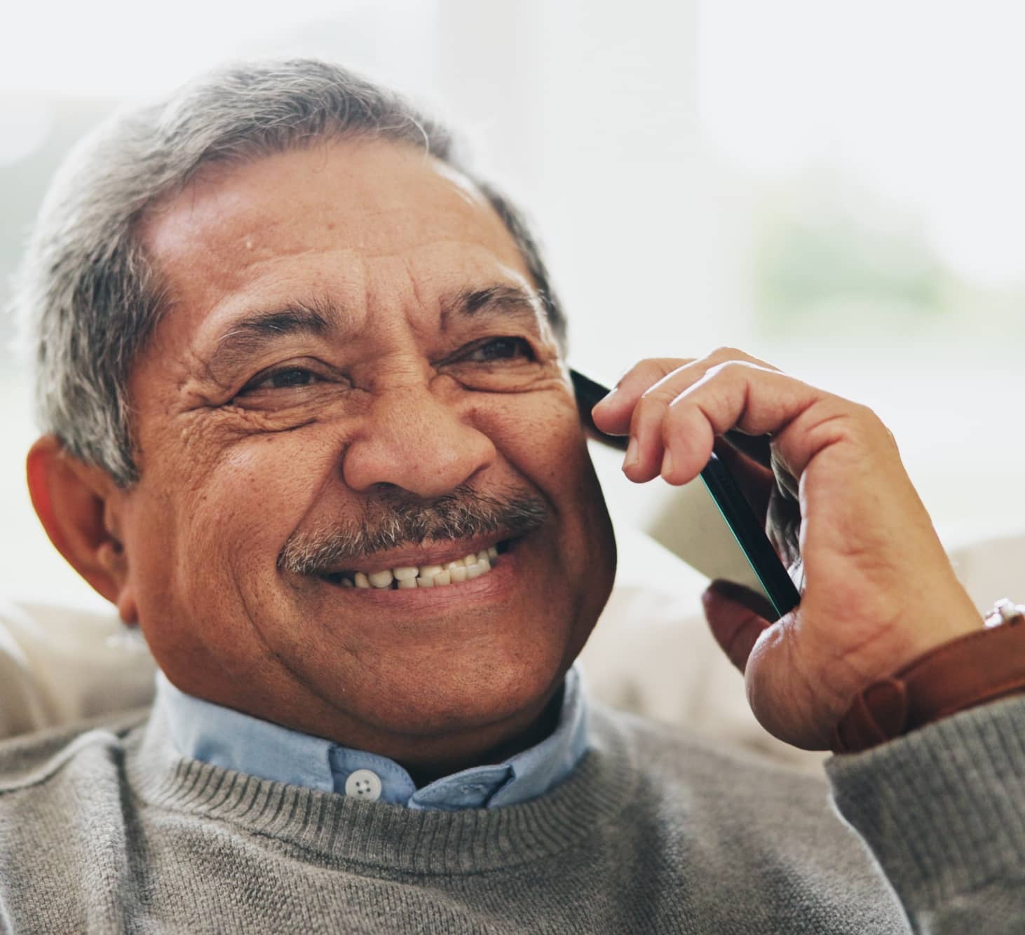 Man talking on phone